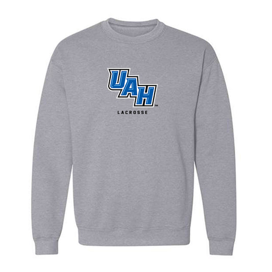 UAH - NCAA Men's Lacrosse : Jake Sander - Classic Shersey Crewneck Sweatshirt-0