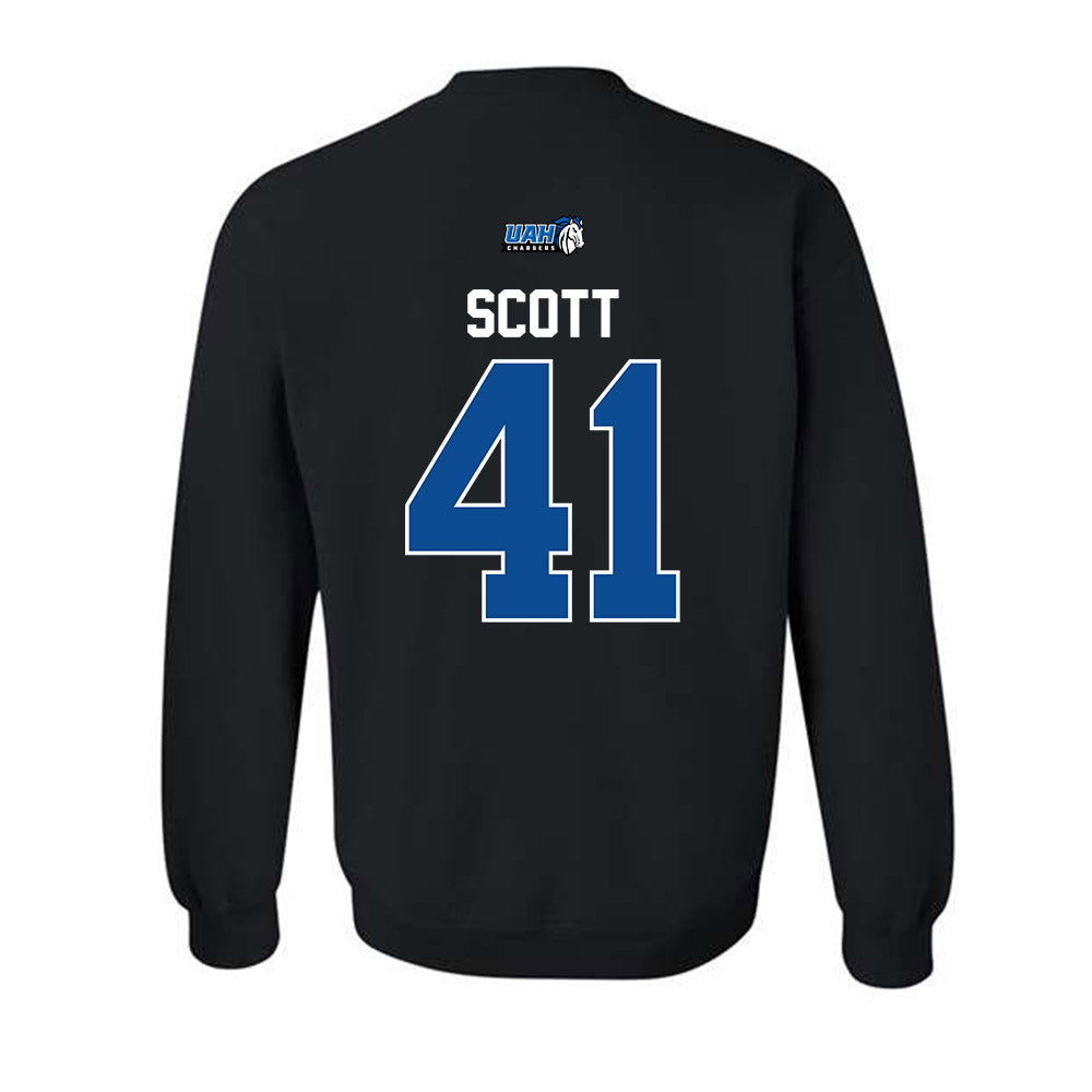 UAH - NCAA Baseball : Memphis Scott - Classic Shersey Crewneck Sweatshirt-1