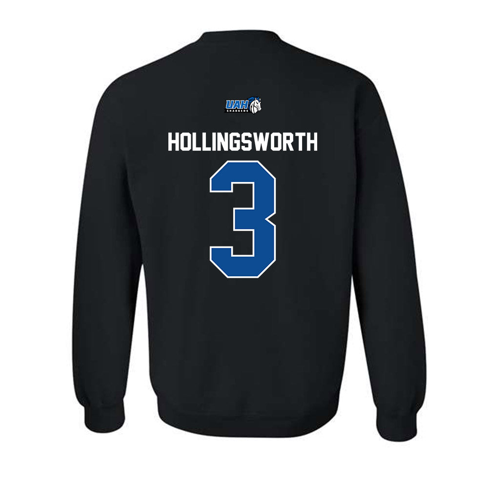 UAH - NCAA Women's Basketball : Mia Hollingsworth - Classic Shersey Crewneck Sweatshirt-1