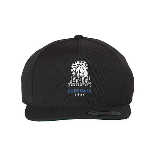 UAH - NCAA Baseball : Jase Gray - Snapback Hat-0