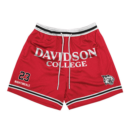 Davidson - NCAA Women's Basketball : Asha Nightingale - Red Shorts-0