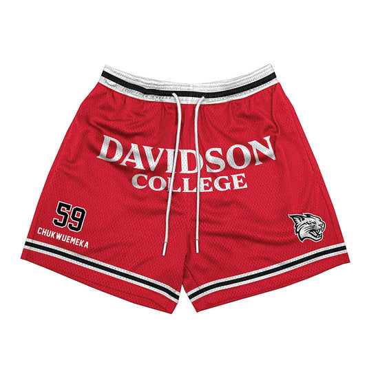 Davidson - NCAA Football : Danzel Chukwuemeka - Red Shorts-0