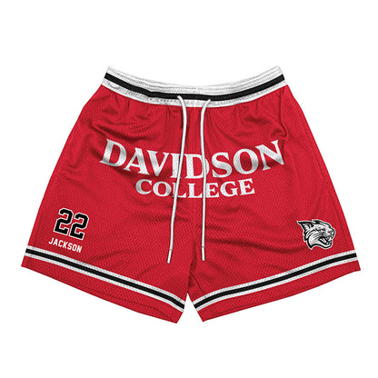 Davidson - NCAA Women's Basketball : Sylvie Jackson - Red Shorts