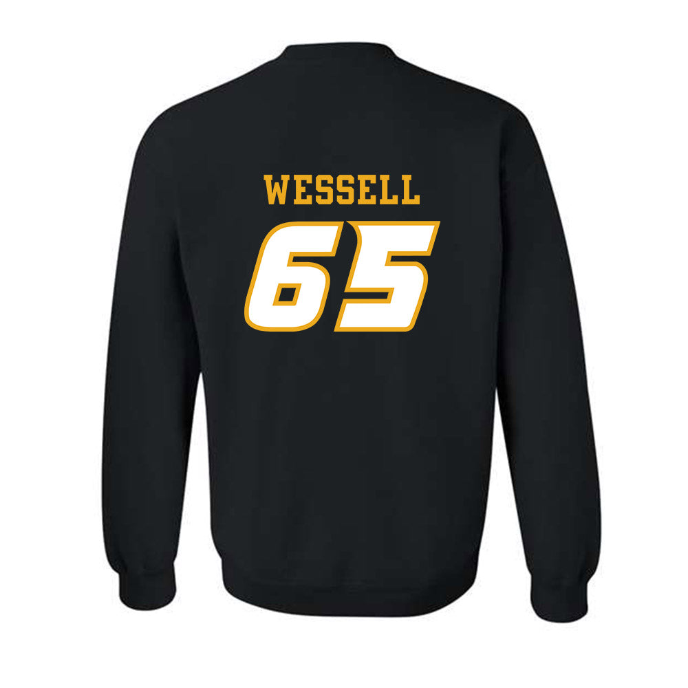 Missouri - NCAA Football : Brysen Wessell - STP Black Crewneck Sweatshirt-1