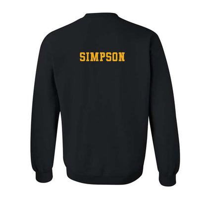 Missouri - NCAA Football : Donta Simpson - STP Black Crewneck Sweatshirt-1