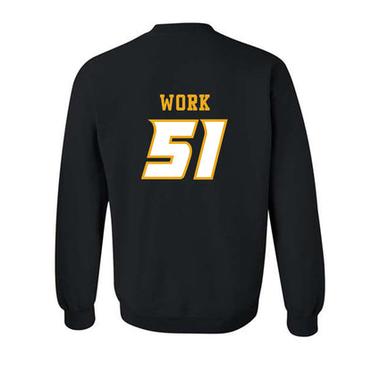 Missouri - NCAA Football : Luke Work - STP Black Crewneck Sweatshirt-1