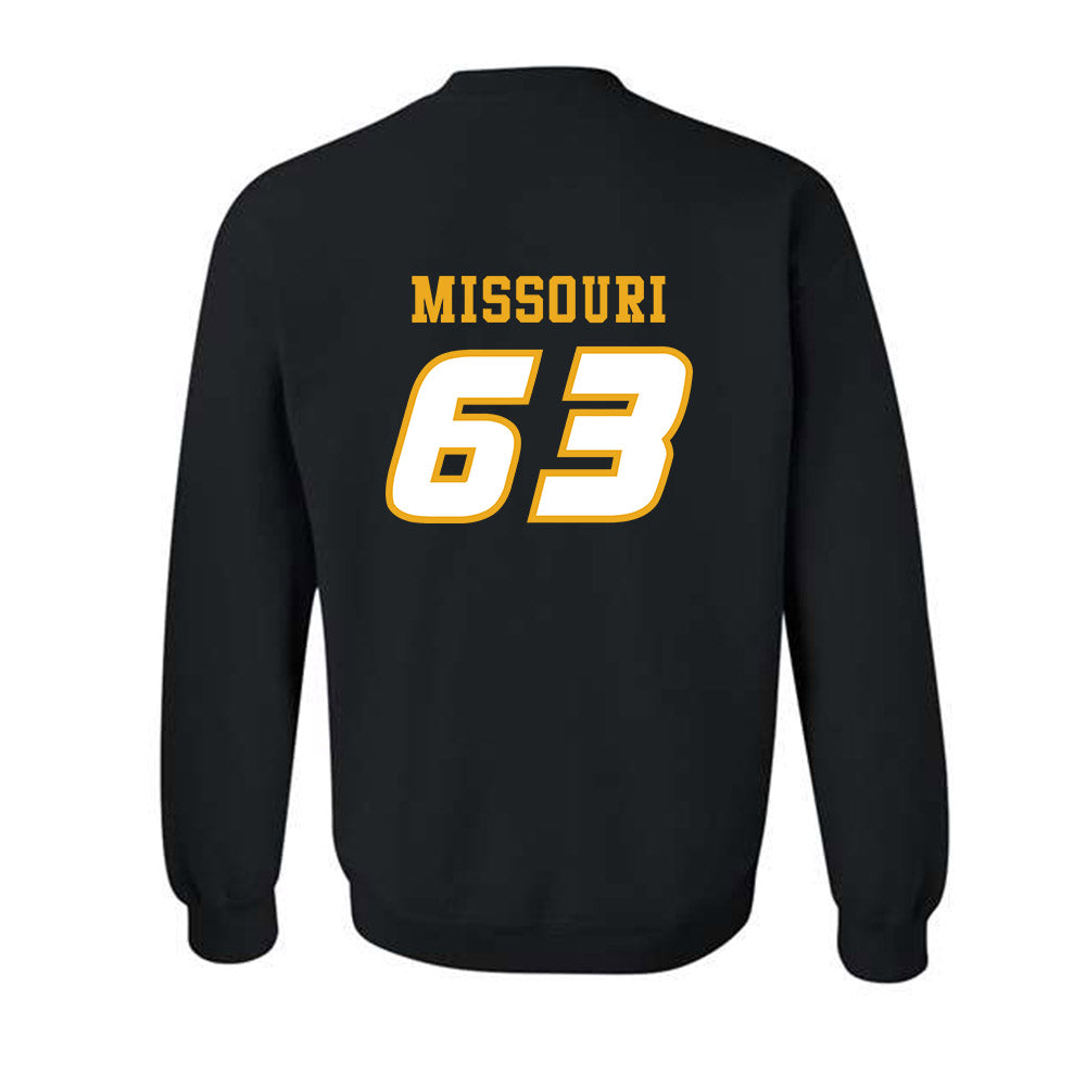 Missouri - NCAA Football : Chace Missouri - STP Black Crewneck Sweatshirt-1