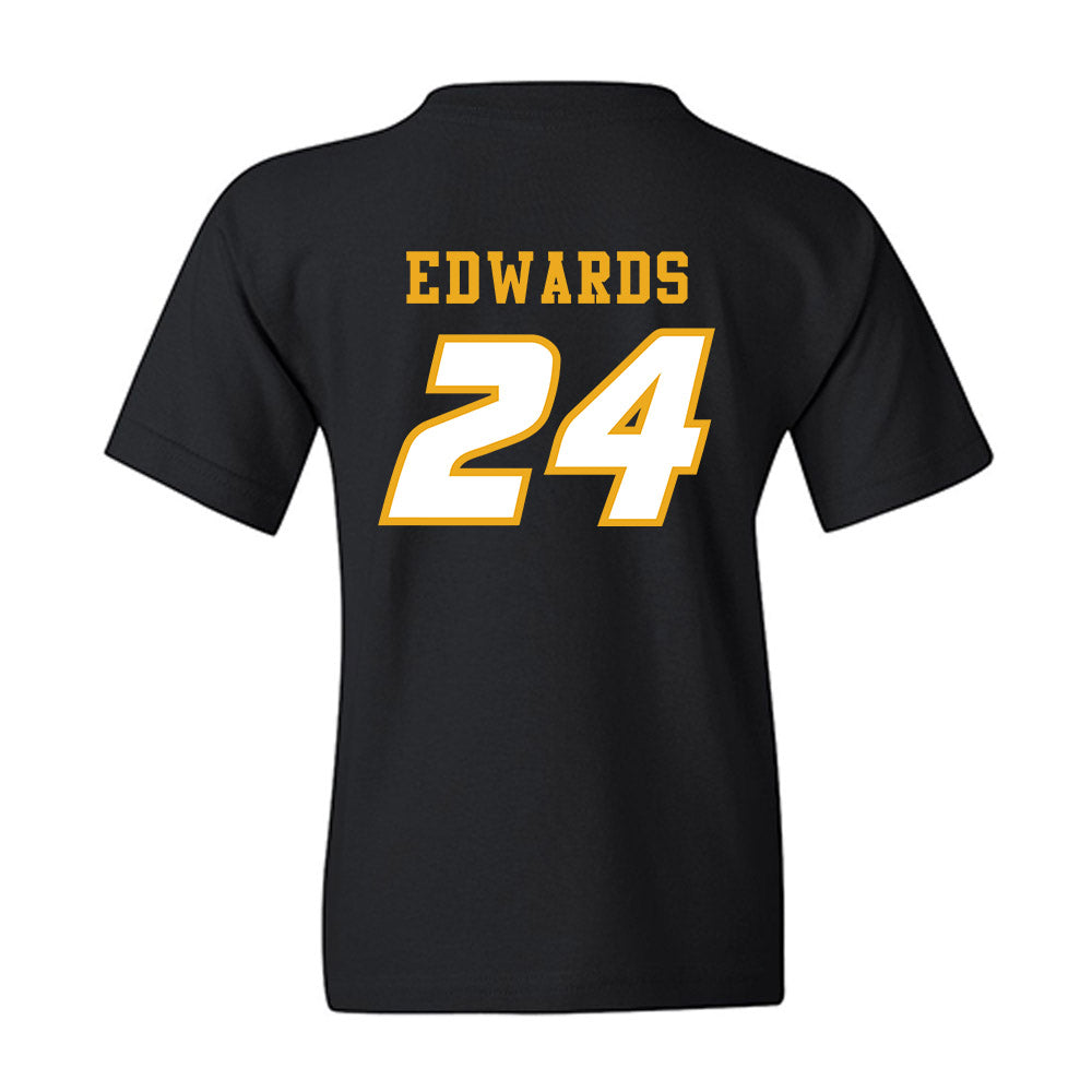 Missouri - NCAA Football : Xaishaun Edwards - STP Black Youth T-Shirt-1
