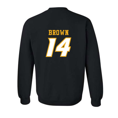 Missouri - NCAA Football : Brett Brown - STP Black Crewneck Sweatshirt-1
