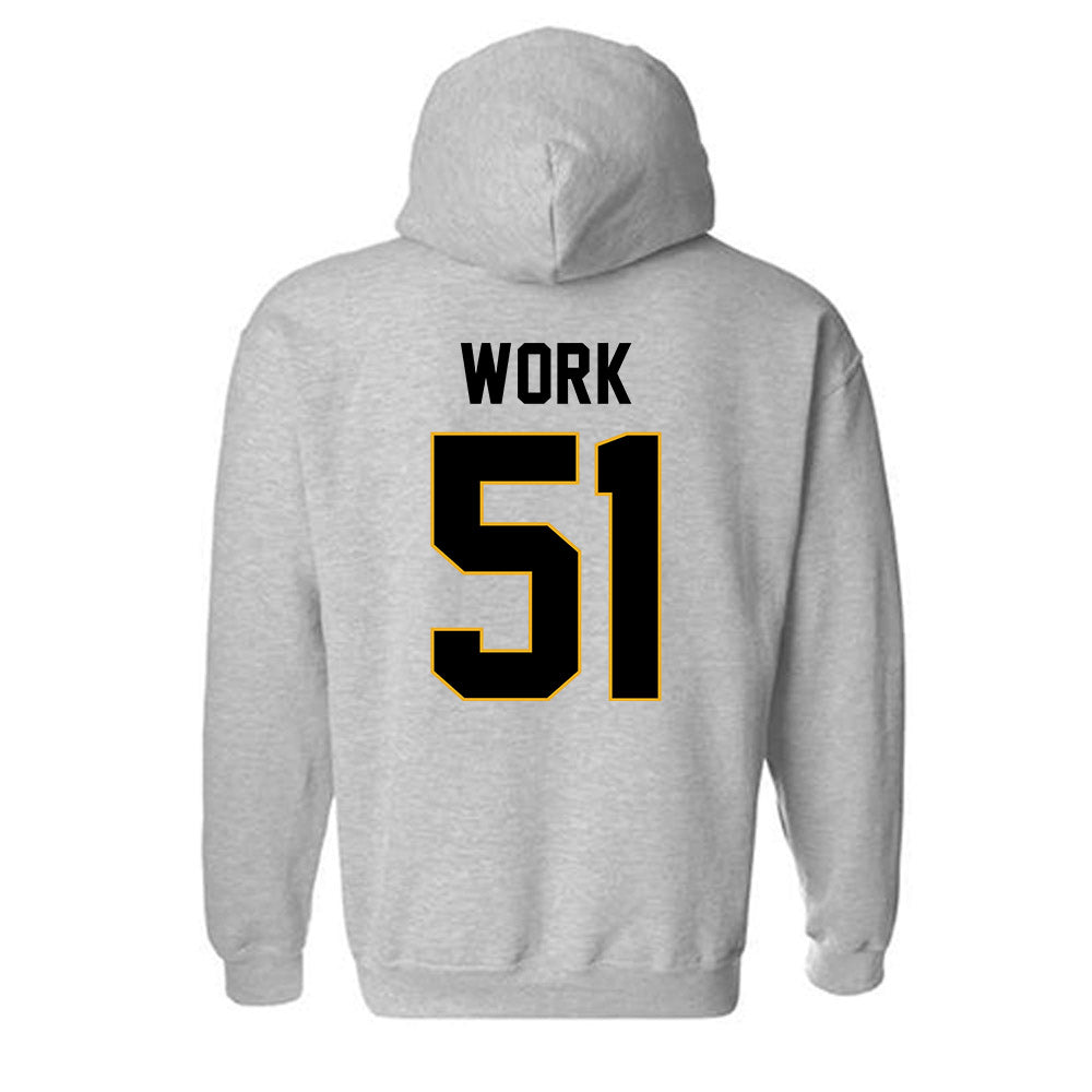 Missouri - NCAA Football : Luke Work - STP Grey Hooded Sweatshirt-1