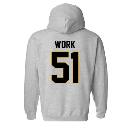 Missouri - NCAA Football : Luke Work - STP Grey Hooded Sweatshirt-1