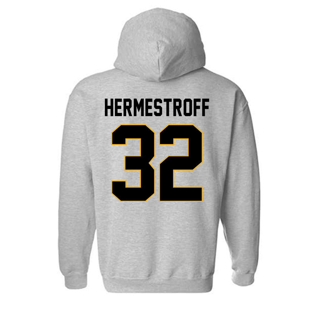 Missouri - NCAA Football : Maddux Hermestroff - STP Grey Hooded Sweatshirt-1