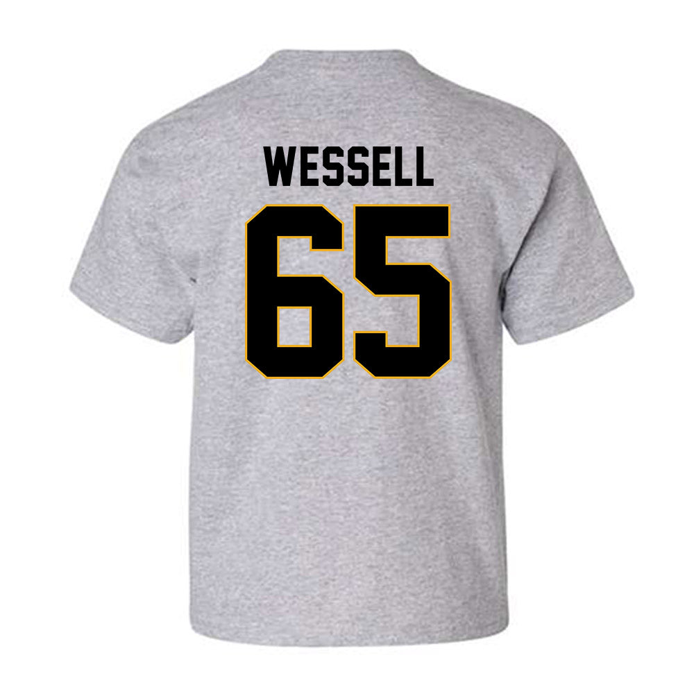 Missouri - NCAA Football : Brysen Wessell - STP Grey Youth T-Shirt-1