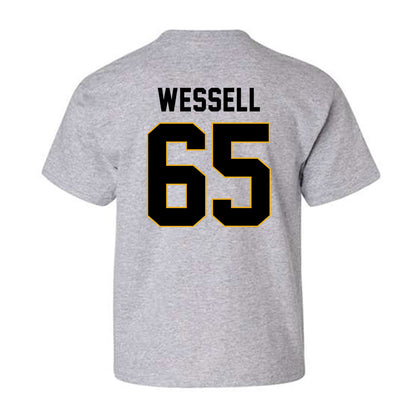 Missouri - NCAA Football : Brysen Wessell - STP Grey Youth T-Shirt-1