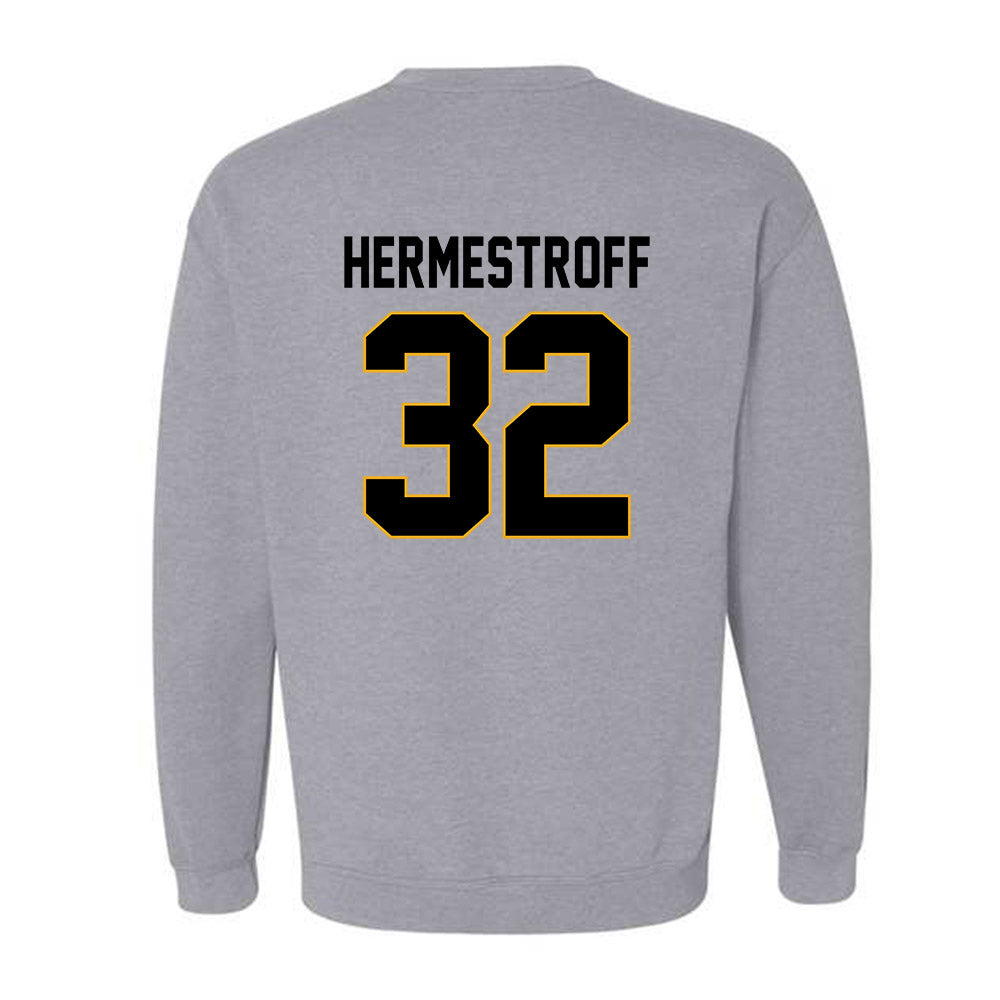 Missouri - NCAA Football : Maddux Hermestroff - STP Grey Crewneck Sweatshirt-1