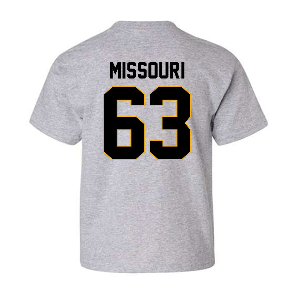 Missouri - NCAA Football : Chace Missouri - STP Grey Youth T-Shirt-1