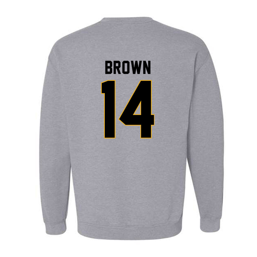 Missouri - NCAA Football : Brett Brown - STP Grey Crewneck Sweatshirt-1