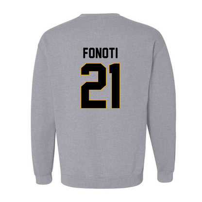 Missouri - NCAA Football : Malae Fonoti - STP Grey Crewneck Sweatshirt-1