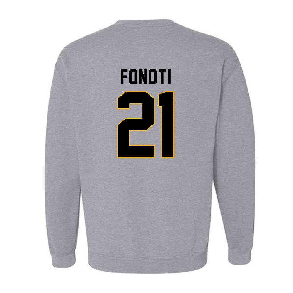 Missouri - NCAA Football : Malae Fonoti - STP Grey Crewneck Sweatshirt-1