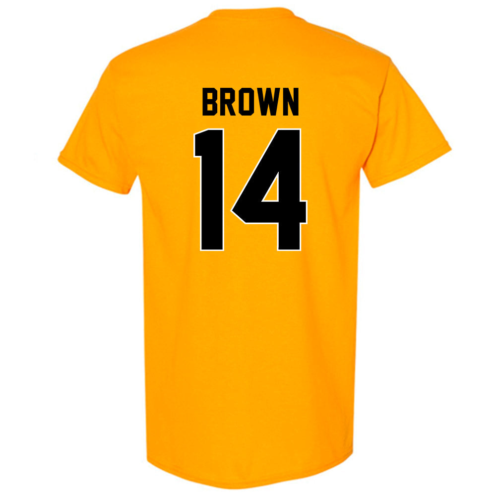 Missouri - NCAA Football : Brett Brown - STP Gold T-Shirt-1