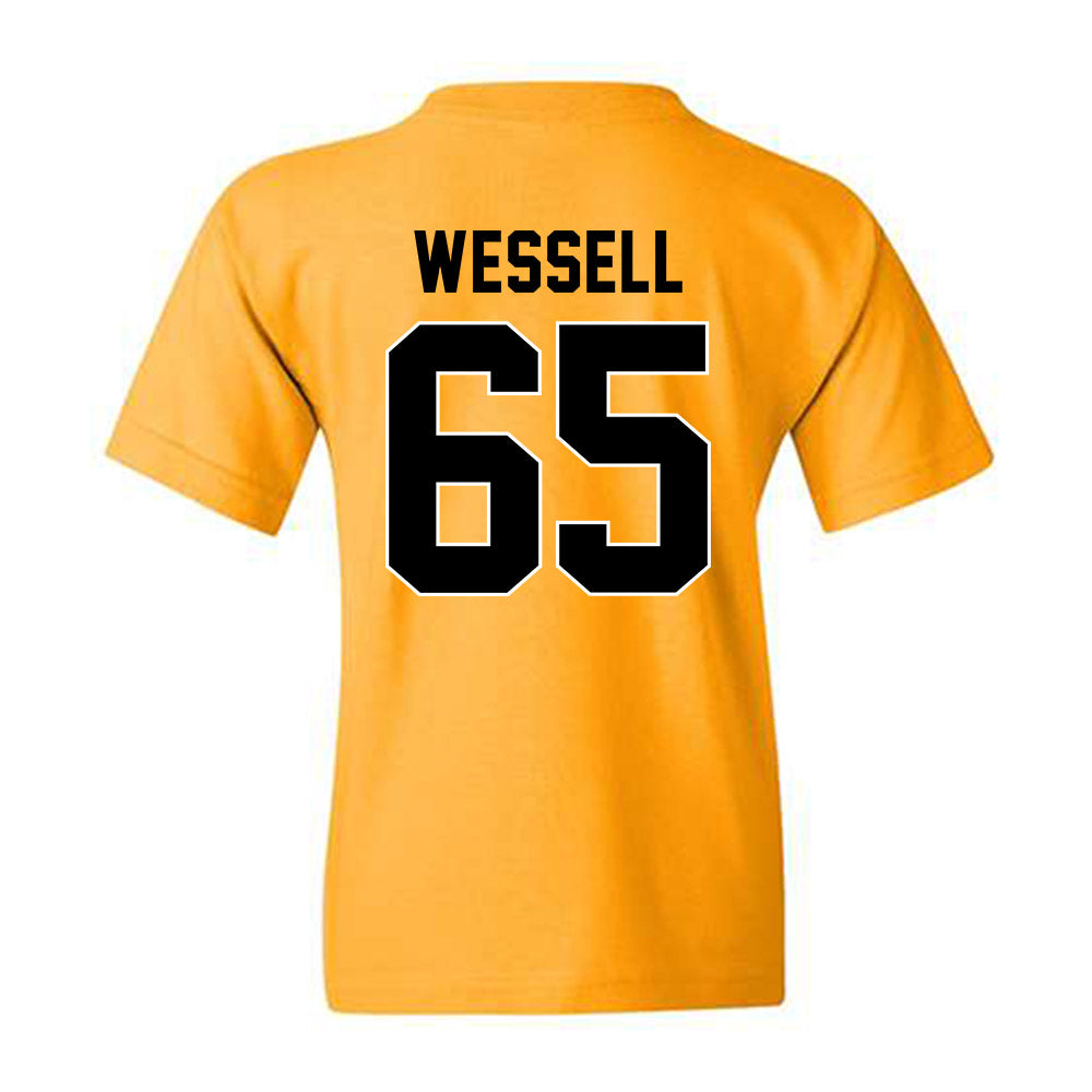 Missouri - NCAA Football : Brysen Wessell - STP Gold Youth T-Shirt-1