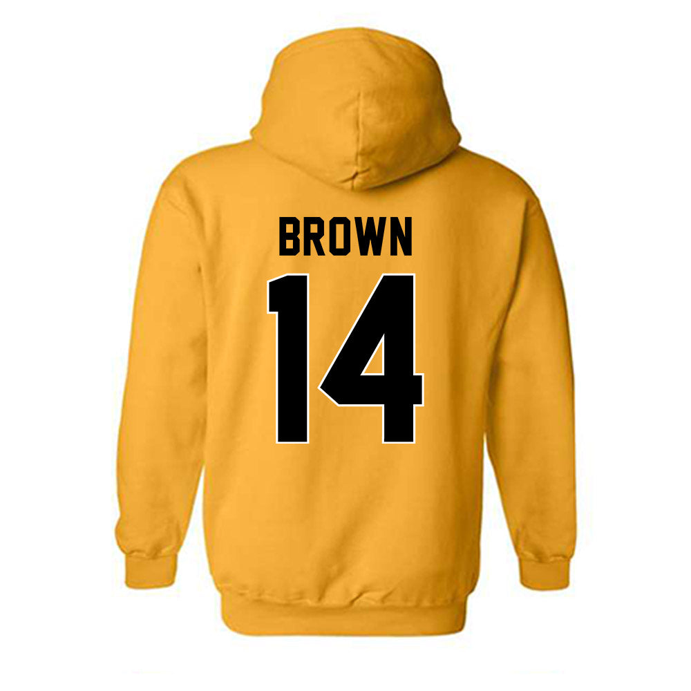 Missouri - NCAA Football : Brett Brown - STP Gold Hooded Sweatshirt-1