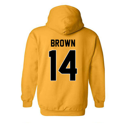 Missouri - NCAA Football : Brett Brown - STP Gold Hooded Sweatshirt-1
