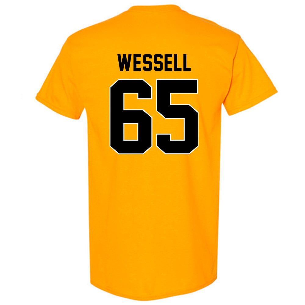 Missouri - NCAA Football : Brysen Wessell - STP Gold T-Shirt-1