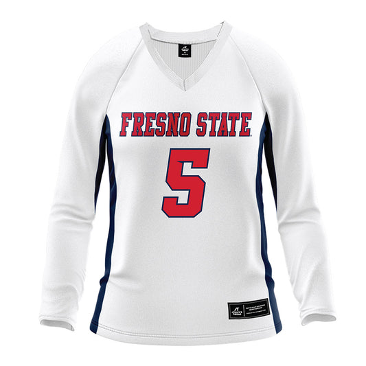 Fresno State - NCAA Women's Volleyball : michon sailors - White Volleyball Jersey-0