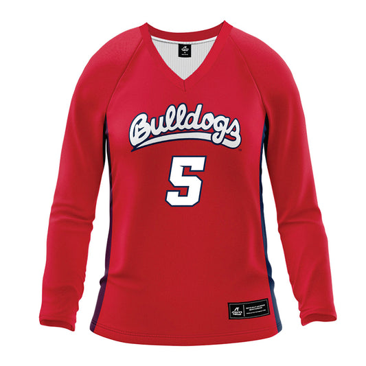 Fresno State - NCAA Women's Volleyball : michon sailors - Red Volleyball Jersey-0