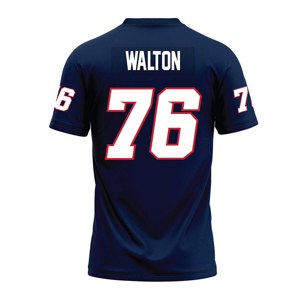 Fresno State - NCAA Football : Brayden Walton - Navy Premium Football Jersey-1