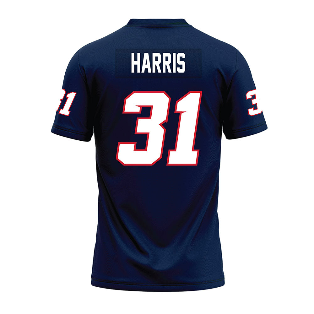 Fresno State - NCAA Football : Kiontre Harris - Navy Premium Football Jersey-1