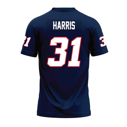 Fresno State - NCAA Football : Kiontre Harris - Navy Premium Football Jersey-1