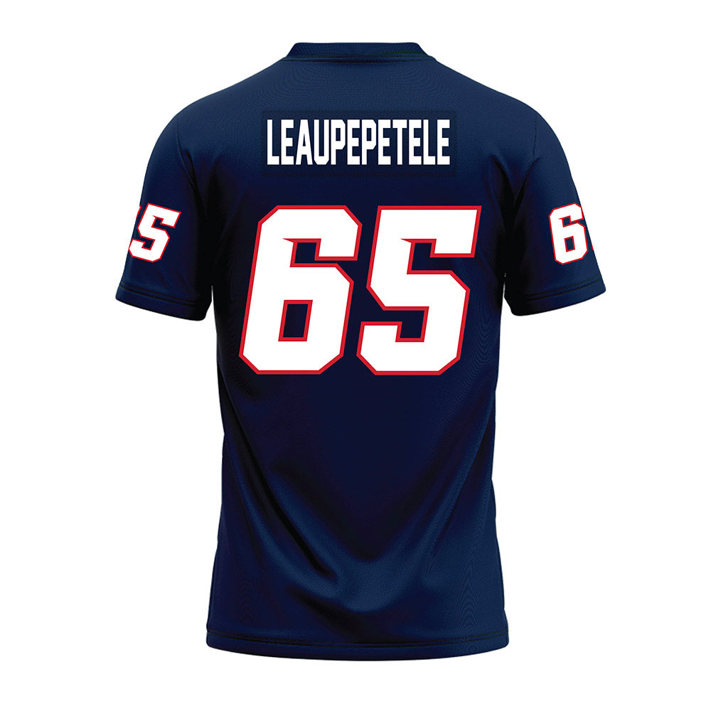 Fresno State - NCAA Football : Jonah Leaupepetele - Navy Premium Football Jersey-1