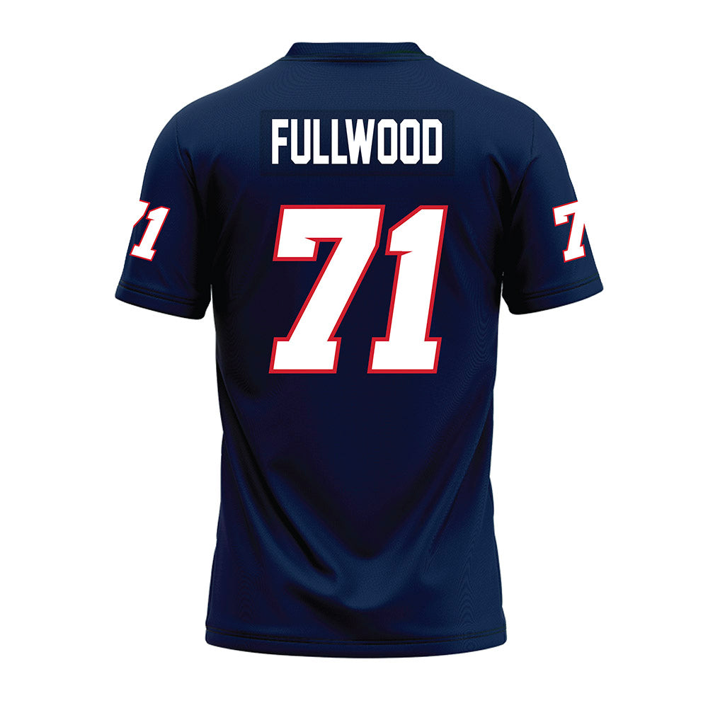 Fresno State - NCAA Football : Rolan Fullwood - Navy Premium Football Jersey-1