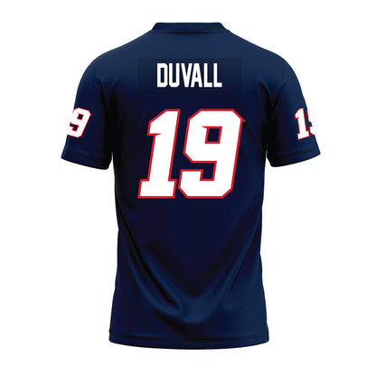 Fresno State - NCAA Football : Harold Duvall - Navy Premium Football Jersey-1