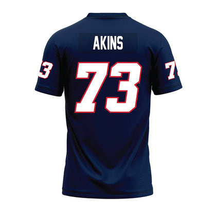 Fresno State - NCAA Football : Marsel Akins - Navy Premium Football Jersey