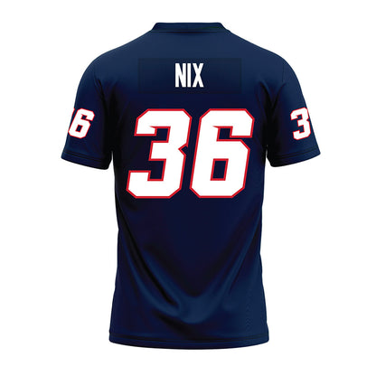 Fresno State - NCAA Football : Tommy Nix - Navy Premium Football Jersey