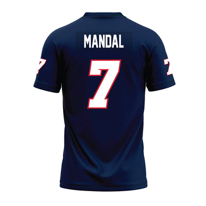 Fresno State - NCAA Football : Jayden Mandal - Navy Premium Football Jersey-1