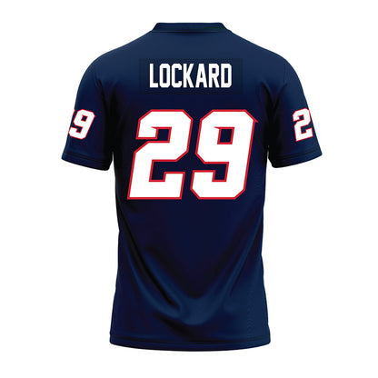 Fresno State - NCAA Football : Franklin Lockard - Navy Premium Football Jersey-1