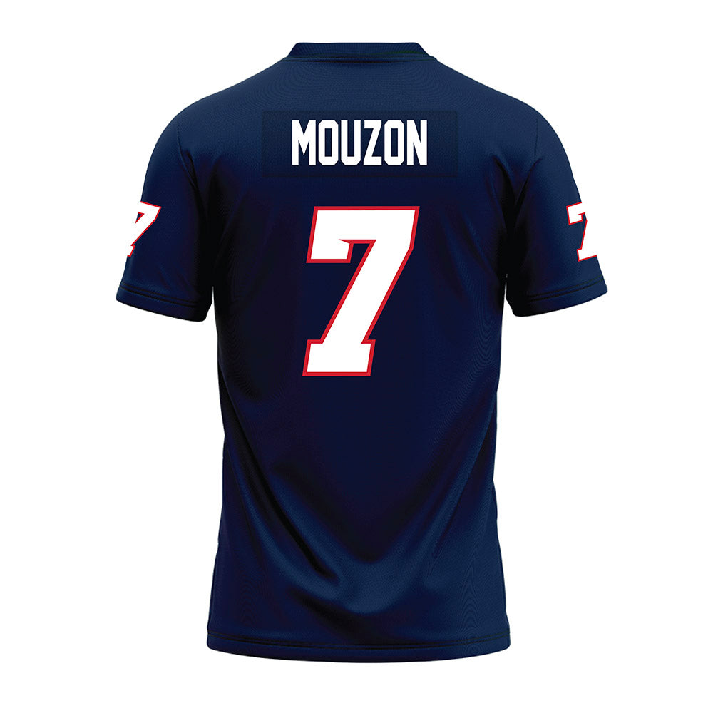 Fresno State - NCAA Football : Loyall Mouzon - Navy Premium Football Jersey-1