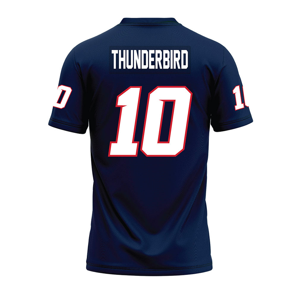 Fresno State - NCAA Football : Kvion Thunderbird - Navy Premium Football Jersey-1