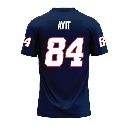 Fresno State - NCAA Football : Ezekiel Avit - Navy Premium Football Jersey-1