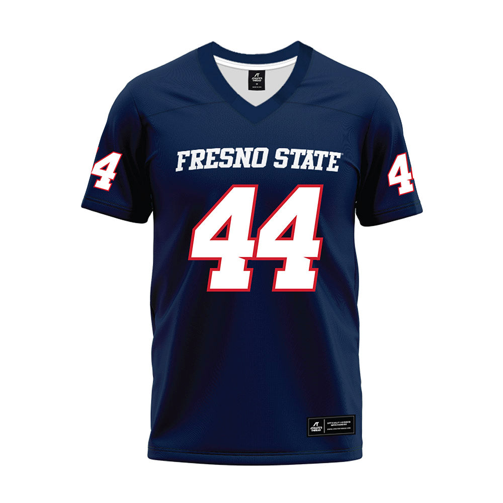 Fresno State - NCAA Football : Deijon Laffitte - Navy Premium Football Jersey-0