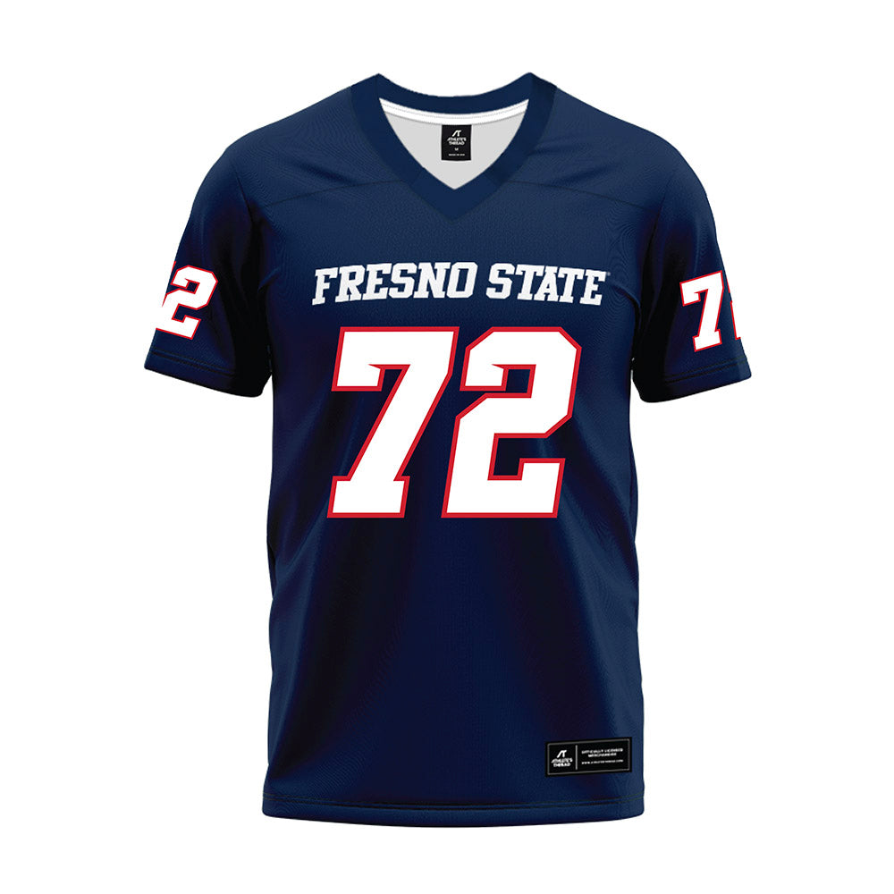 Fresno State - NCAA Football : Edward Fonua - Navy Premium Football Jersey