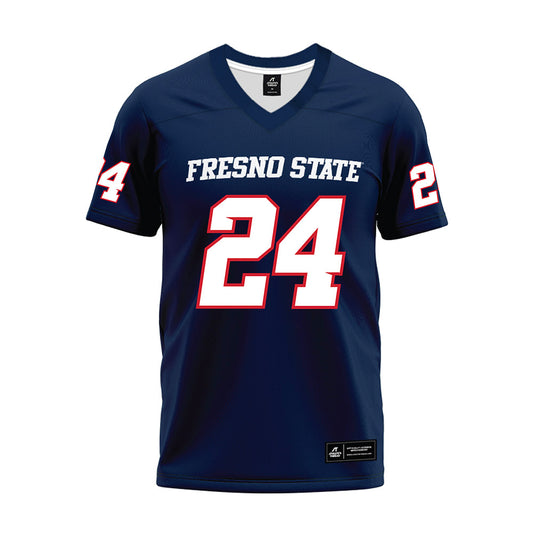 Fresno State - NCAA Football : Julius Gillick - Navy Premium Football Jersey-0