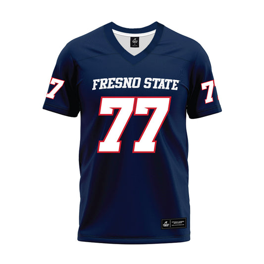 Fresno State - NCAA Football : Toreon Penright - Navy Premium Football Jersey-0