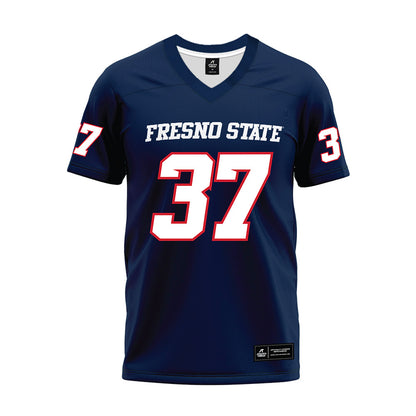 Fresno State - NCAA Football : Ryan Wilson - Navy Premium Football Jersey-0