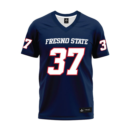 Fresno State - NCAA Football : Ryan Wilson - Navy Premium Football Jersey-0