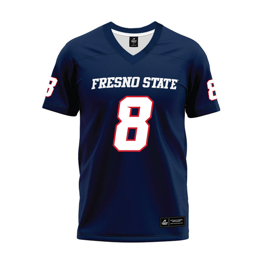 Fresno State - NCAA Football : Martin Owusu - Navy Premium Football Jersey-0